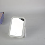 Glozara 10X Lighted Makeup Mirror, Double-Sided, 3 Light Colors, USB Rechargeable GLOZARA