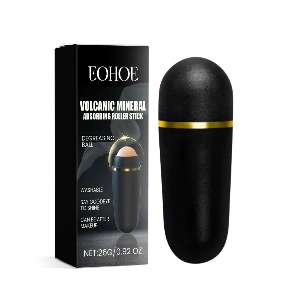 GLOZARA Volcanic Mineral Oil-Absorbing Roller Stick for Shine Control GLOZARA