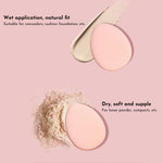 GLOZARA Mini Cosmetic Cushion Puff Set Professional Finger Makeup Sponges GLOZARA